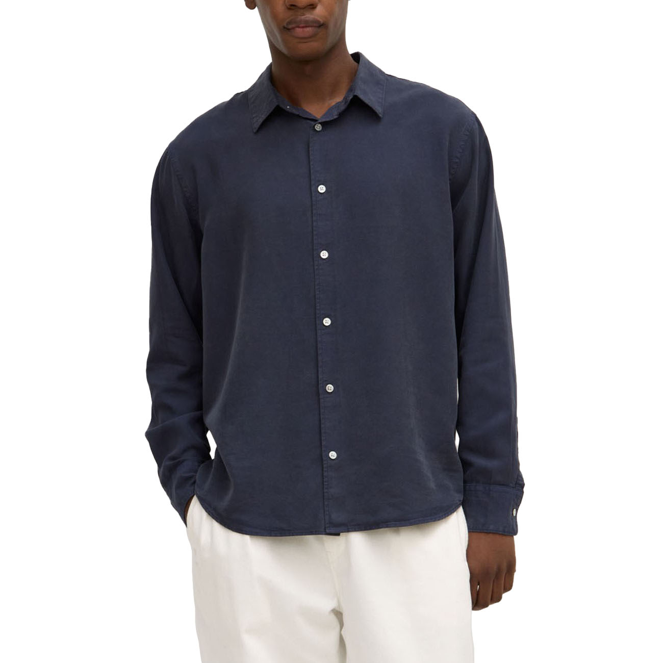 Assembly Label Miller Long Sleeve Shirt True Navy